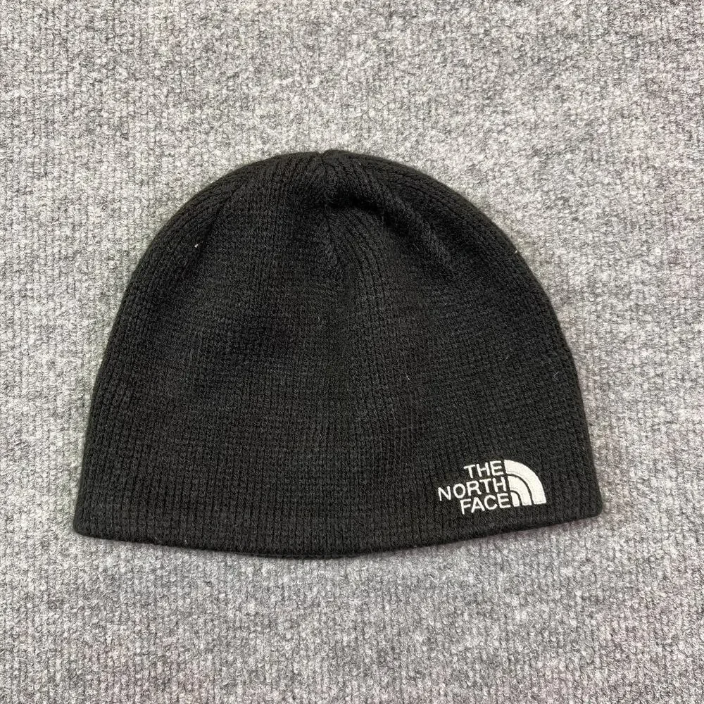 The North Face Beanie Mens One Size Black Fleece Lined Knit Winter Outdoor